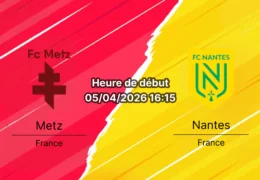 Pronostic Metz Nantes Ligue 1 J28 5 avril 2026 – bookmakers-rdc.com