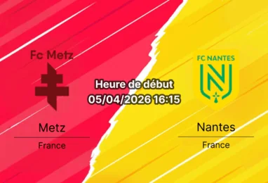 Pronostic Metz Nantes Ligue 1 J28 5 avril 2026 – bookmakers-rdc.com