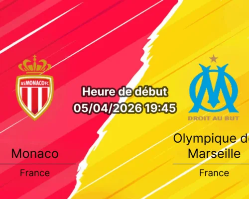 Pronostic Monaco Marseille Ligue 1 J28 5 avril 2026 – bookmakers-rdc.com
