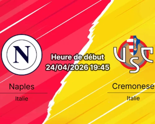 Pronostic Naples SSC Napoli vs Cremonese – Serie A 34e journée 24 avril 2026 – Stade Maradona course au titre relégation