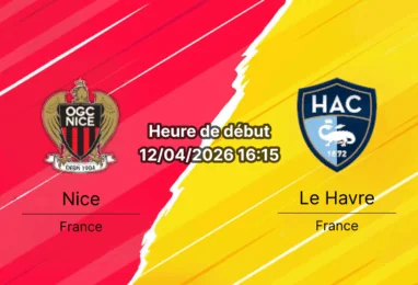 Pronostic Nice vs Le Havre Ligue 1 29e journée 12 avril 2026 Allianz Riviera – analyse et cotes