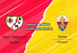Pronostic Rayo Vallecano vs Elche La Liga journée 30 3 avril 2026 Vallecas paris sportifs bookmakers RDC Congo