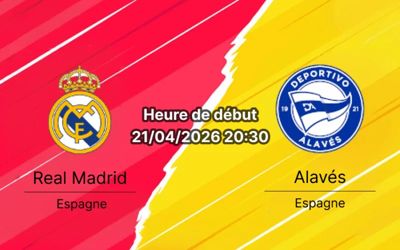 Pronostic Real Madrid vs Deportivo Alavés La Liga 21 avril 2026 – analyse cotes H2H Mbappé journée 32 Estadio Santiago Bernabéu
