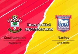 Pronostic Southampton FC vs Ipswich Town FC – EFL Championship Round 40, 28 avril 2026, 19h45 – St. Mary's Stadium Southampton 32689 places – Analyse xG, fatigue FA Cup, compositions et paris sur bookmakers-rdc.com