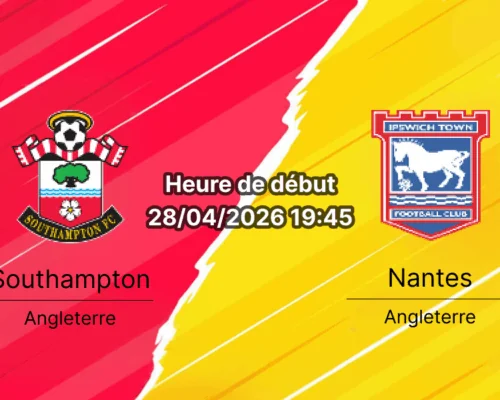 Pronostic Southampton FC vs Ipswich Town FC – EFL Championship Round 40, 28 avril 2026, 19h45 – St. Mary's Stadium Southampton 32689 places – Analyse xG, fatigue FA Cup, compositions et paris sur bookmakers-rdc.com
