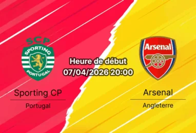 Pronostic Sporting CP vs Arsenal - Quart de finale Ligue des Champions 7 avril 2026 - Estádio José Alvalade Lisbonne - Analyse tactique cotes et paris recommandés