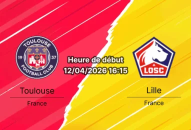 Pronostic Toulouse vs Lille Ligue 1 29e journée 12 avril 2026 Stadium Municipal – analyse et cotes