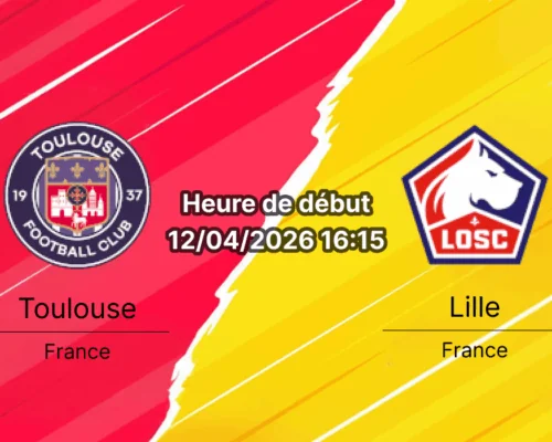 Pronostic Toulouse vs Lille Ligue 1 29e journée 12 avril 2026 Stadium Municipal – analyse et cotes