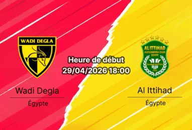 Pronostic Wadi Degla FC vs Al Ittihad Alexandria — Egyptian Premier League Relegation Group 2025-2026, journée 7, 29 avril 2026 — analyse complète par Koffi Mensah sur bookmakers-rdc.com