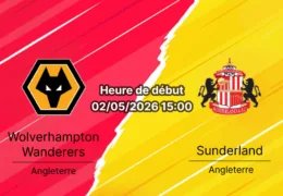 Pronostic Wolverhampton Wanderers vs Sunderland AFC – Premier League 35e journée 2 mai 2026 – Analyse xG, H2H et cotes – bookmakers-rdc.com