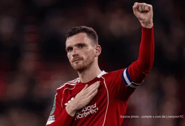 Andy Robertson Liverpool latéral gauche dernier match Anfield juin 2026