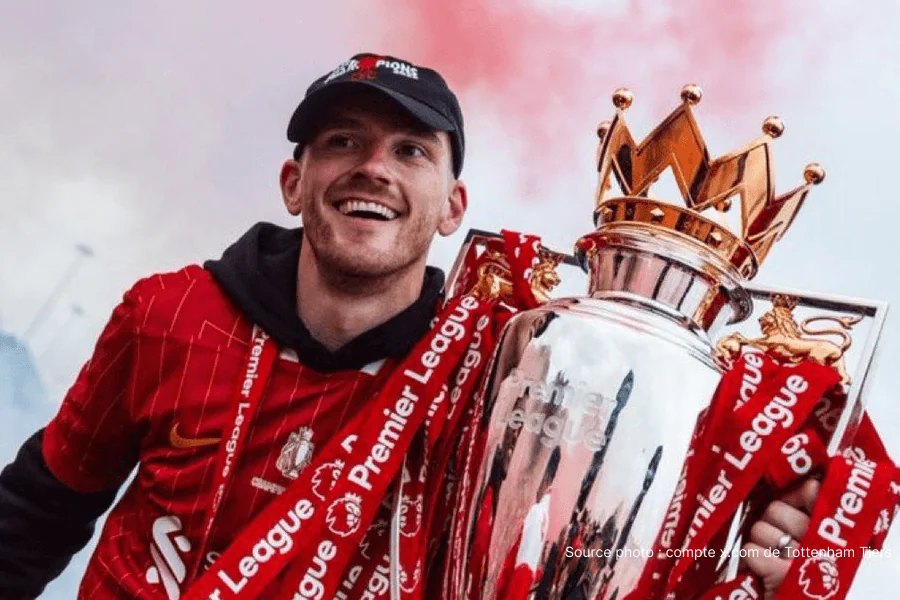Andy Robertson capitaine Écosse maillot adieux Liverpool 9 saisons