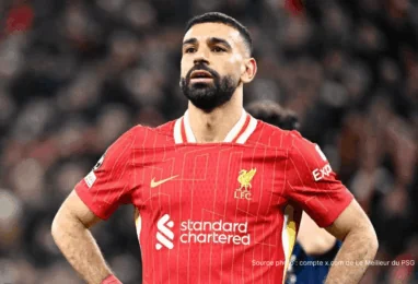 Mohamed Salah Liverpool maillot rouge Anfield annonce départ saison 2026