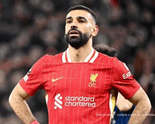 Mohamed Salah Liverpool maillot rouge Anfield annonce départ saison 2026