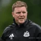 Eddie Howe entraîneur de Newcastle United en conférence de presse avril 2026