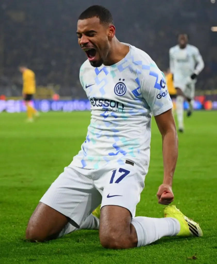 Andy Diouf Inter Milan dans le système 3-5-2 de Cristian Chivu — piston droit polyvalent avant finale Coppa Italia Lazio mai 2026
