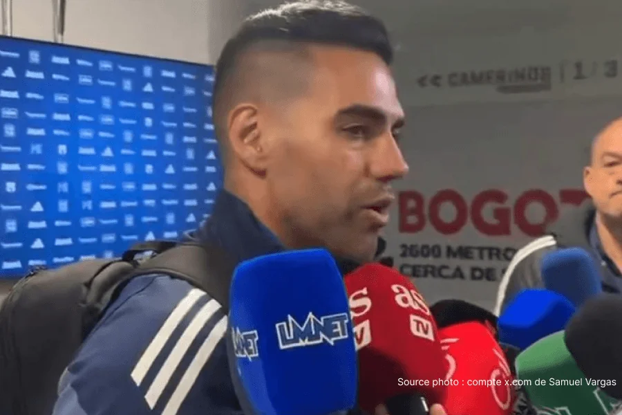 Radamel Falcao García en conférence de presse après Millonarios Boyacá Chicó 23 mai 2026 – déclaration dernier match Bogotá