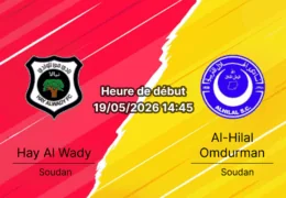 Pronostic Hay Al Wady Al-Hilal Omdurman – Mini-tournoi qualification CAF Champions League, 19 mai 2026, Sudan Premier League – Cotes 1xBet RDC