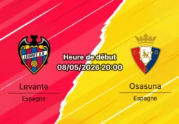 Pronostic Levante Osasuna – Estadio Ciutat de València, La Liga 35e journée 8 mai 2026