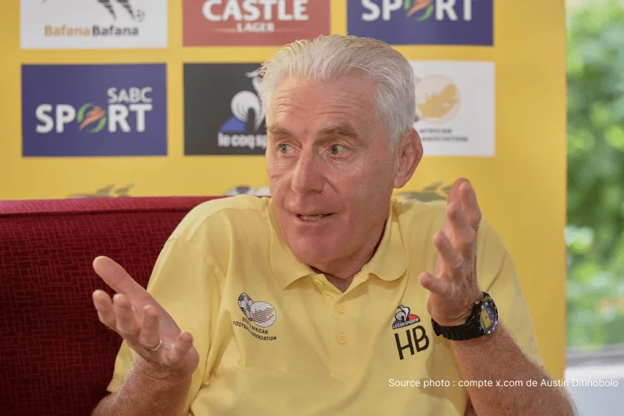 Hugo Broos sélectionneur Bafana Bafana liste Coupe du Monde 2026