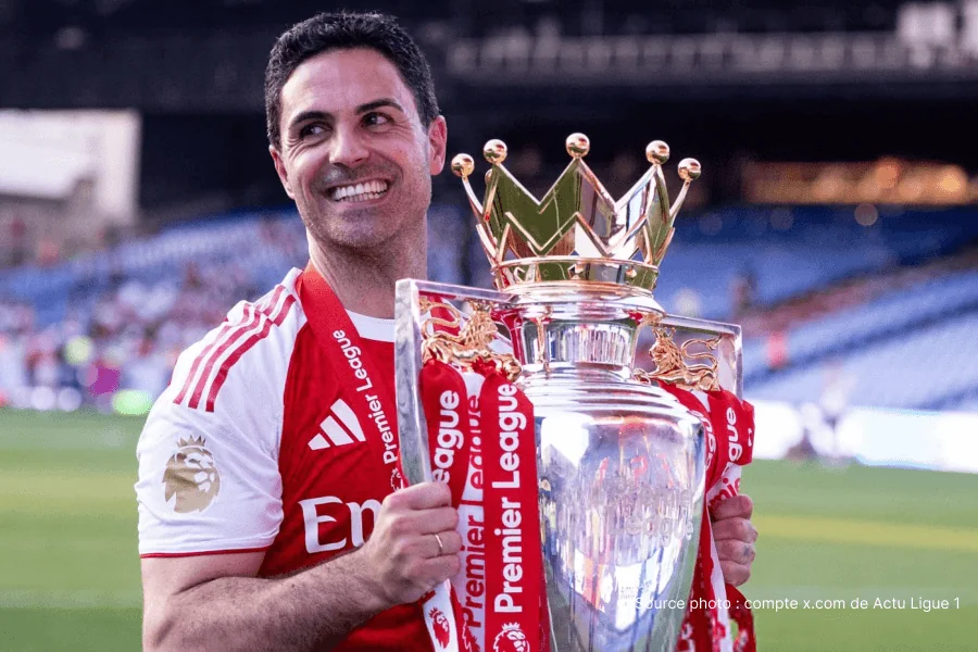 Mikel Arteta entraîneur Arsenal avant la finale Arteta PSG Arsenal finale Budapest 30 mai 2026 à la Puskás Aréna – UEFA Champions League