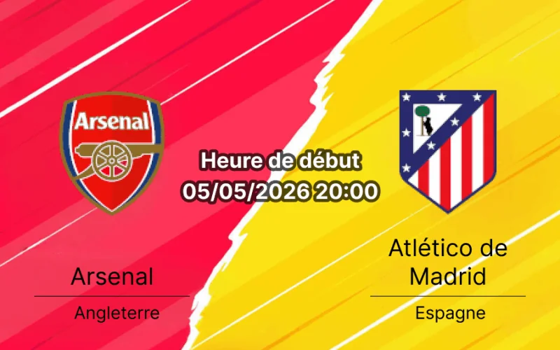 Pronostic Arsenal FC vs Atlético de Madrid – Demi-finale retour Ligue des Champions UEFA 5 mai 2026 – Analyse xG H2H absences et cotes de paris – bookmakers-rdc.com