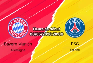 Pronostic Bayern Munich vs Paris Saint-Germain – demi-finale UEFA Champions League, Allianz Arena Munich, 6 mai 2026, analyse tactique et cotes