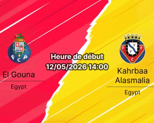 Pronostic El Gouna Kahrbaa Alasmalia — Stade Khaled Beshara, Egyptian Premier League groupe de relégation 12 mai 2026
