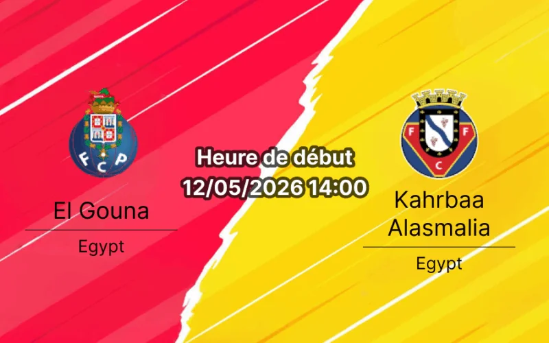 Pronostic El Gouna Kahrbaa Alasmalia — Stade Khaled Beshara, Egyptian Premier League groupe de relégation 12 mai 2026