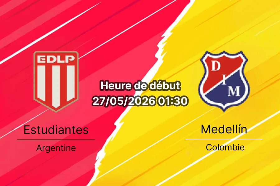 Pronostic Estudiantes La Plata Independiente Medellín – Estadio UNO Jorge Luis Hirschi, Copa Libertadores Groupe A, 27 mai 2026
