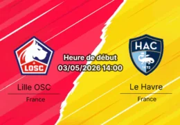 Pronostic Lille OSC vs Le Havre AC – Ligue 1 36e journée 03 mai 2026 – Analyse tactique H2H xG et cotes de paris Stade Pierre-Mauroy
