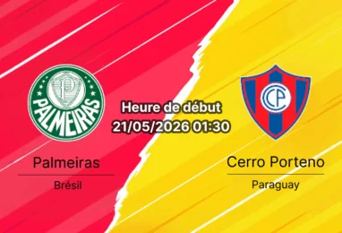Pronostic Palmeiras Cerro Porteno – Nubank Parque São Paulo, Copa Libertadores Groupe F, 21 mai 2026