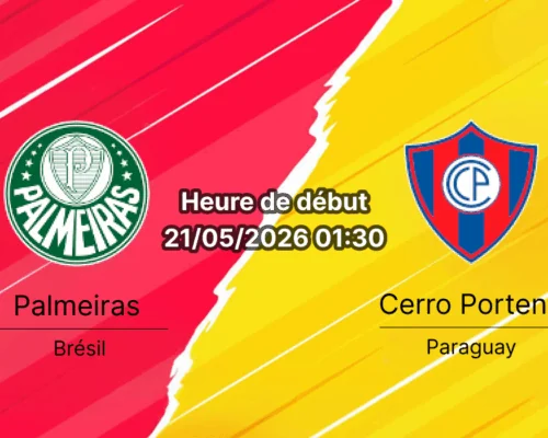 Pronostic Palmeiras Cerro Porteno – Nubank Parque São Paulo, Copa Libertadores Groupe F, 21 mai 2026