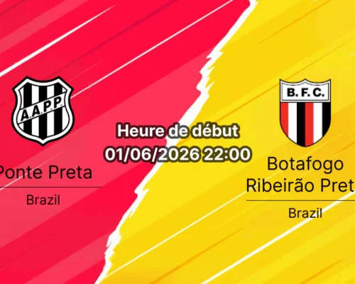 Pronostic Ponte Preta Botafogo Ribeirão Preto au Moisés Lucarelli Campinas, Série B brésilienne Round 11 1er juin 2026