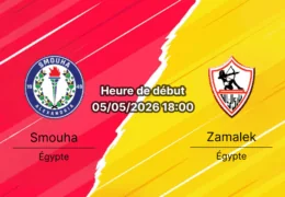 Pronostic Smouha SC vs Zamalek SC – Egyptian Premier League 30e journée 5 mai 2026 – Analyse H2H xG et cotes de paris – bookmakers-rdc.com