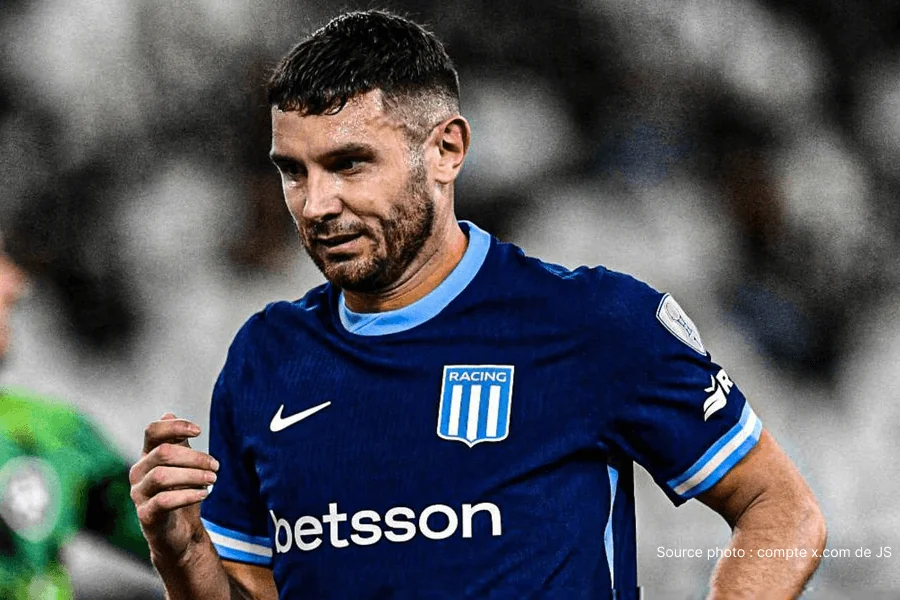 Adrián Martínez dit Maravilla Racing Club disponible pour Racing Club Caracas 22 mai 2026 Copa Sudamericana après absence au match aller