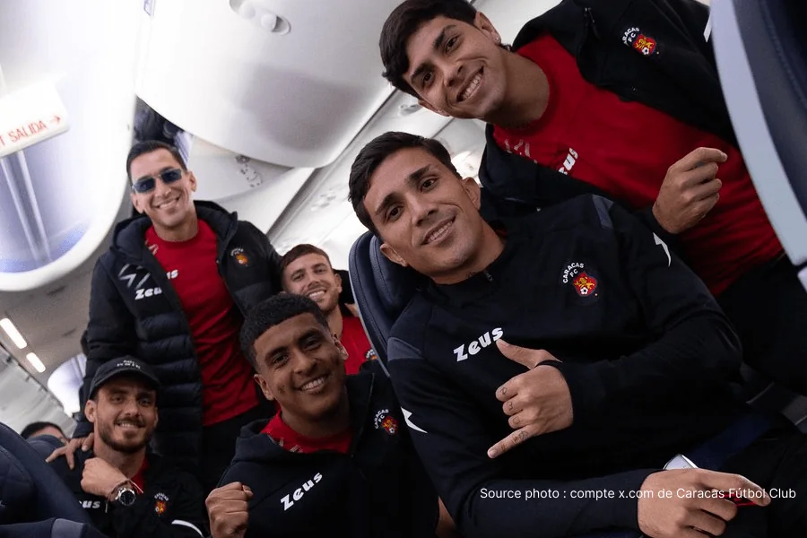 Joueurs Caracas FC Copa Sudamericana 2026 avant Racing Club Caracas 22 mai – Groupe E Avellaneda Argentine