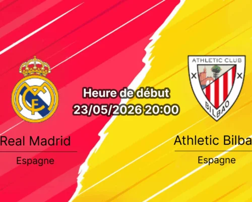 Pronostic Real Madrid Athletic Bilbao – Santiago Bernabéu, La Liga journée 38, 23 mai 2026