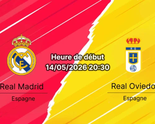 Pronostic Real Madrid Real Oviedo – Santiago Bernabéu, LaLiga EA Sports J36, 14 mai 2026