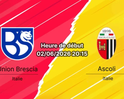 Pronostic Union Brescia Ascoli – Stadio Mario Rigamonti, finale Playoff Serie C, 2 juin 2026