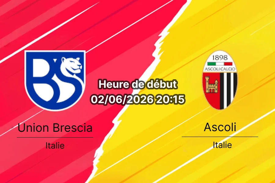 Pronostic Union Brescia Ascoli – Stadio Mario Rigamonti, finale Playoff Serie C, 2 juin 2026