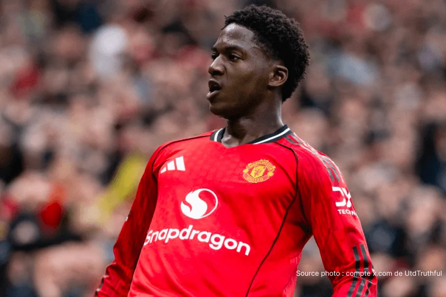 Kobbie Mainoo Manchester United but gagnant 3-2 Liverpool Premier League 2026