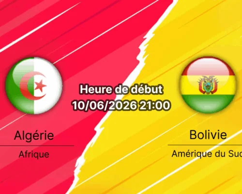 Pronostic Algérie Bolivie – Children's Mercy Park Kansas City, match amical préparation Coupe du monde 10 juin 2026