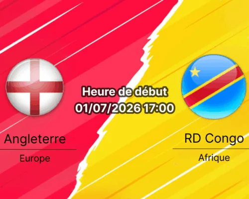 Pronostic Angleterre RD Congo – Mercedes-Benz Stadium Atlanta, 1/16 de finale Coupe du Monde 2026, 1er juillet