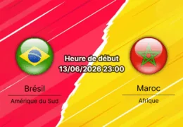 Pronostic Brésil Maroc – MetLife Stadium East Rutherford, Coupe du Monde FIFA 2026 Groupe C, 13 juin 2026