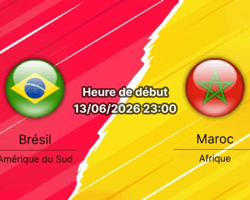 Pronostic Brésil Maroc – MetLife Stadium East Rutherford, Coupe du Monde FIFA 2026 Groupe C, 13 juin 2026