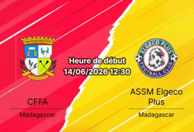 Pronostic CFFA Elgeco Plus – Stade Iavoloha Andoharanofotsy, demi-finale Pureplay Football League 14 juin 2026