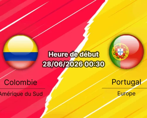 Pronostic Colombie Portugal – Hard Rock Stadium de Miami Gardens, Groupe K Coupe du Monde 2026, nuit du 28 juin