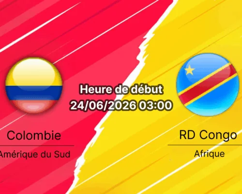 Pronostic Colombie RD Congo — Estadio Akron Zapopan, Coupe du Monde 2026 Groupe K, 24 juin 2026