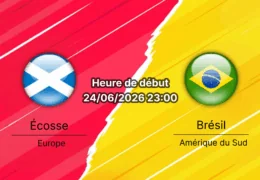 Pronostic Écosse Brésil – Hard Rock Stadium Miami Gardens, Coupe du Monde 2026 Groupe C, 24 juin